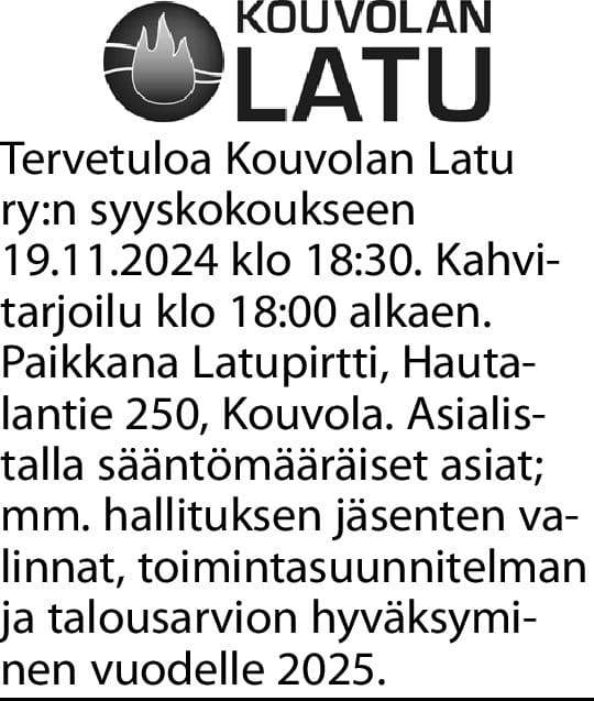 Kouvolan Ladun syyskokous